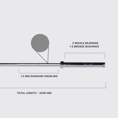 Chrome Olympic Barbell - 20kgs