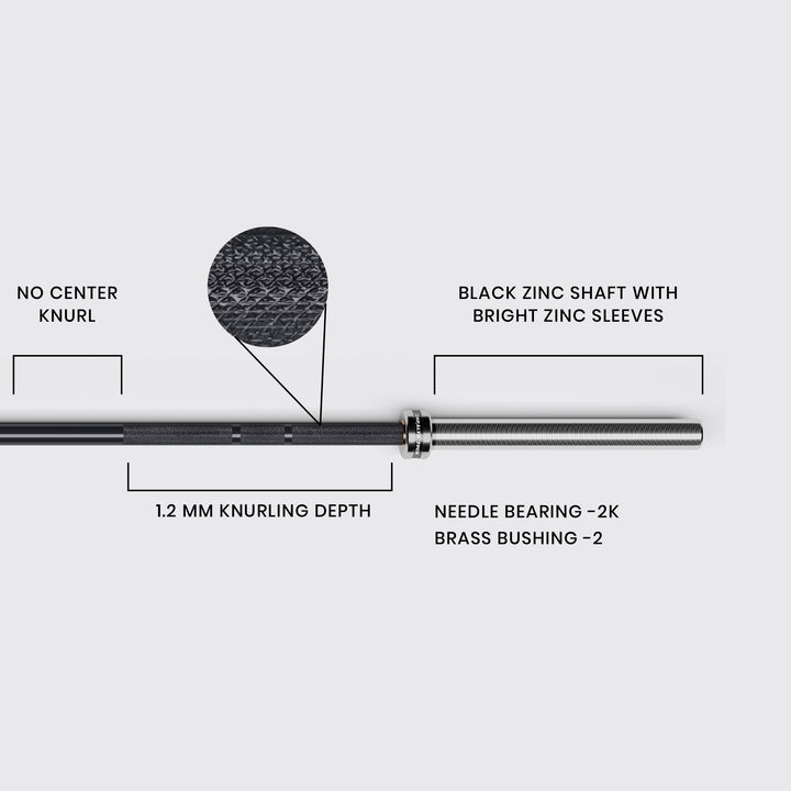 Buy Economical SF Olympic Barbell - 7ft/20Kg - Loading Capacity